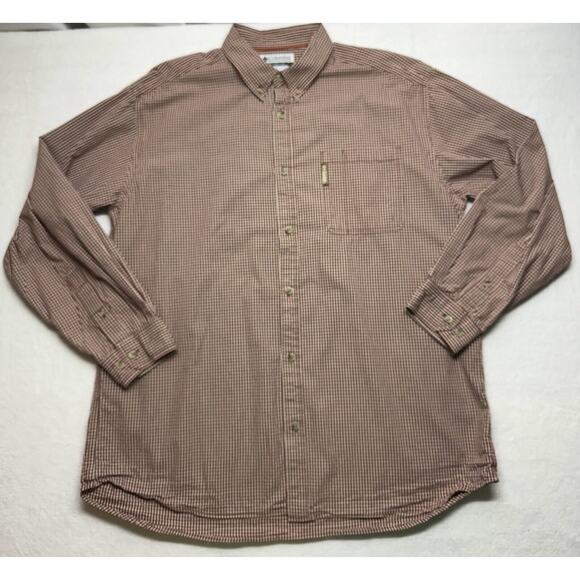 Columbia Men XL Long Sleeve Checkered Button Down Shirt - Picture 3 of 7